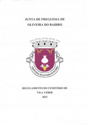 Proposta do Regulamento do Cemitério de Vila Verde - Discussão Pública pelo período de 30 dias