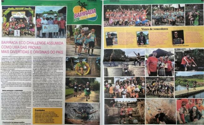 Notícia do Jornal da Bairrada sobre o evento "Bairrada Eco Challenge"