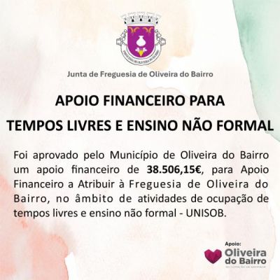 APOIO FINANCEIRO PARA TEMPOS LIVRES E ENSINO N&Atilde;O FORMAL