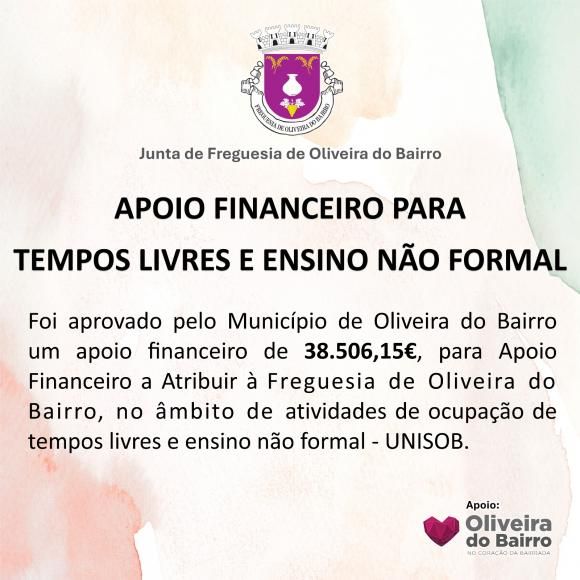 APOIO FINANCEIRO PARA TEMPOS LIVRES E ENSINO N&Atilde;O FORMAL