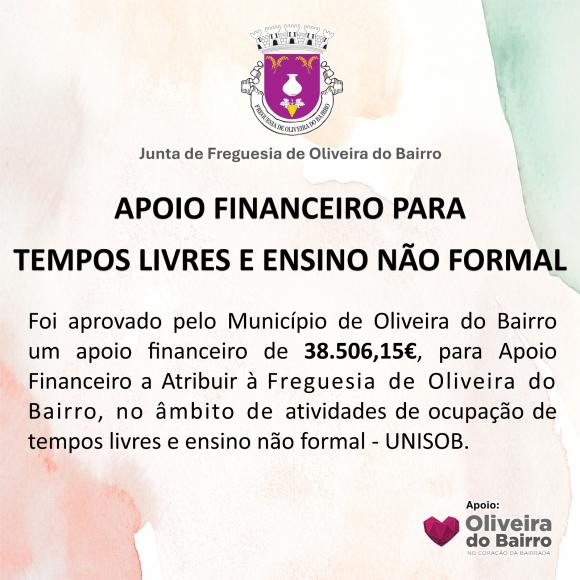 APOIO FINANCEIRO PARA TEMPOS LIVRES E ENSINO N&Atilde;O FORMAL